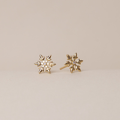 گوشواره برف - Snow earrings